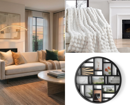 Cozy Living Room Finds for Relaxing Family Evenings 🛋️✨ cover photo collage