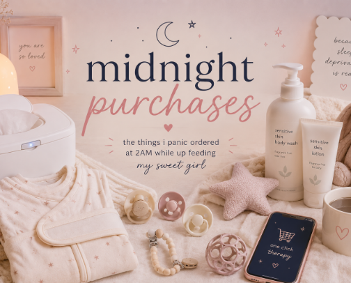 Midnight Panic Purchases cover photo collage