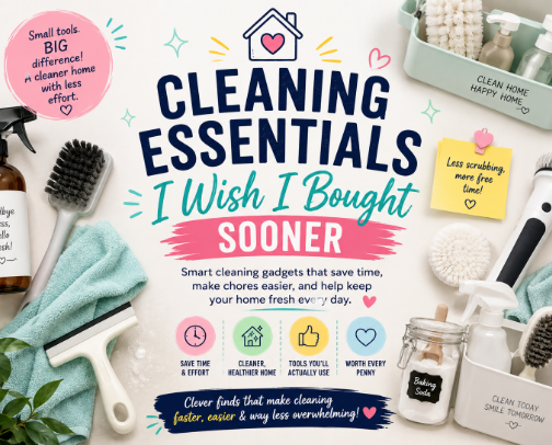 Cleaning Essentials I Wish I Bought Sooner cover photo collage