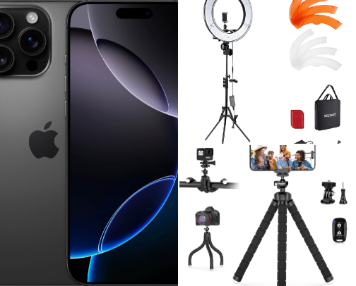 🎥✨ Content Creator Starter Pack (Everything You Actually Need) cover photo collage