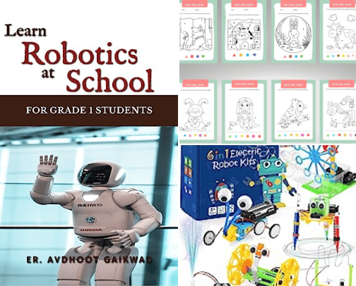 STREAM: science kits, technology/engineering kits, robotics kits, art kits for learners from grade 1+ cover photo collage