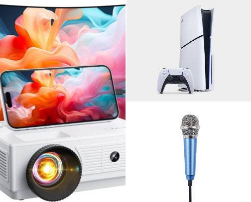 Technology for Family Home Entertainment cover photo collage