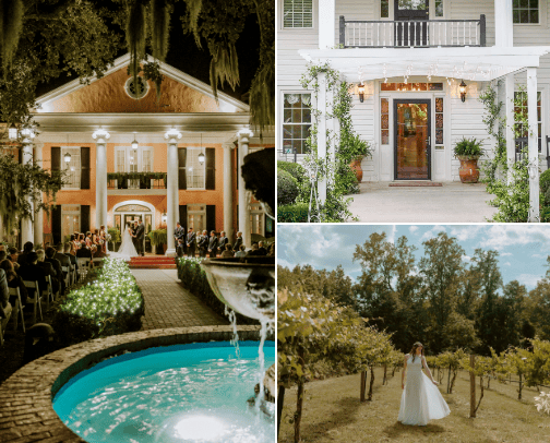 Lexington, SC Wedding Venues cover photo collage
