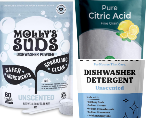 Lower-Tox Dishwashing Essentials | Detergents & Dish Soaps cover photo collage