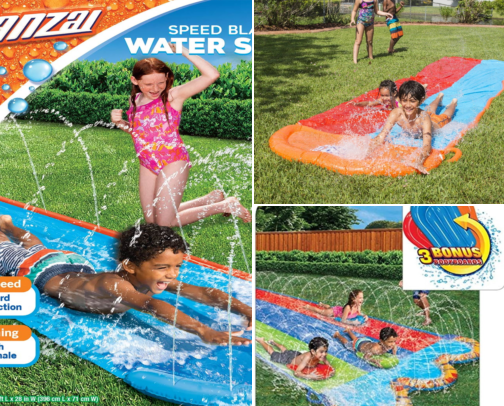 Backyard Slip and Slide Setup That Keeps My Kids Busy All Afternoon cover photo collage