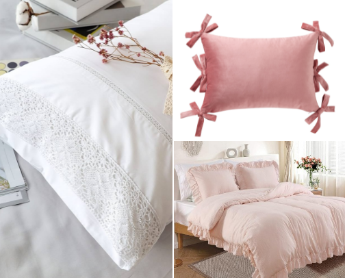 🎀 The Coquette Aesthetic Bedroom Essentials 🦢 cover photo collage