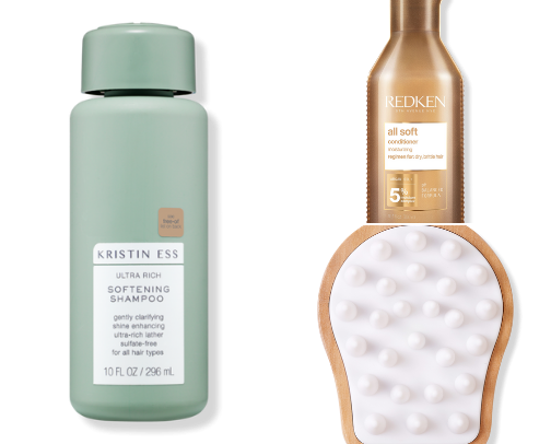 silky soft & smooth hair 💫 cover photo collage