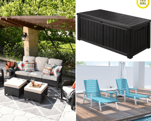 Outside Furniture cover photo collage