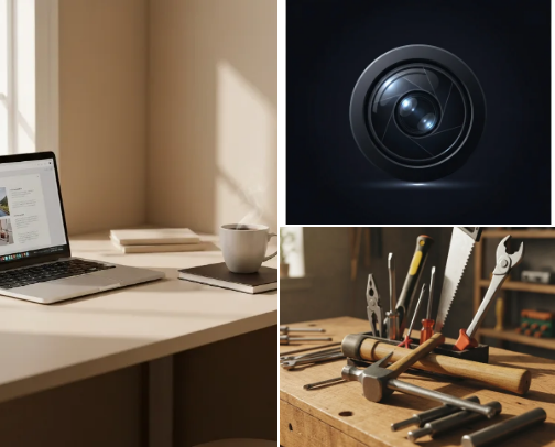 Tools I Use to Keep My Online Income Simple cover photo collage