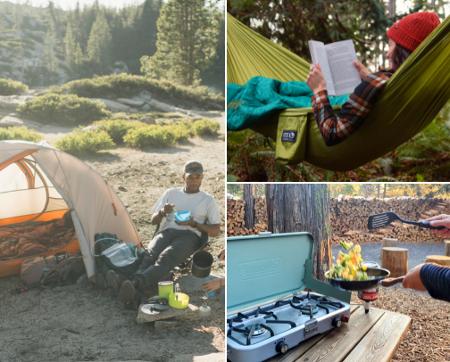 Camping Essentials cover photo collage