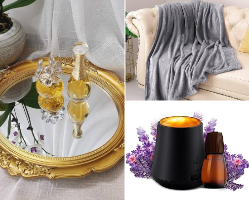 Self-Care Essentials For Calm Days, relaxing and reset cover photo collage