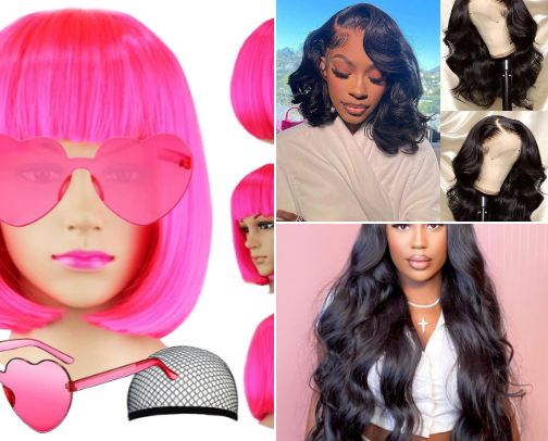 My top 7 wigs that look like real Hair(Yes, really). cover photo collage