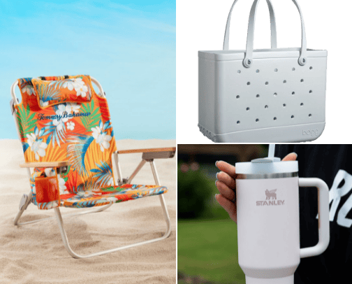 Beach essentials that you can't live without! cover photo collage