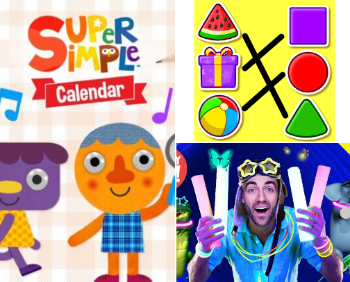 Toddler friendly shows and games cover photo collage