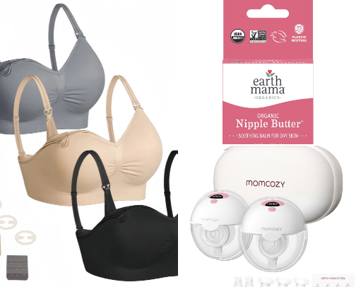 Breastfeeding must haves 🤰🤱✨ cover photo collage