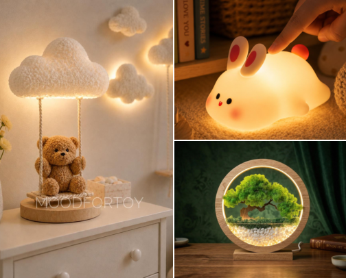 Cutest Mini Lamps & Cozy Mood Lights ✨🧸 cover photo collage