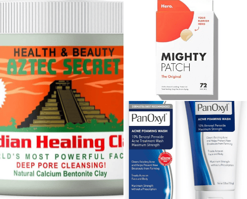 Skin care necessities cover photo collage