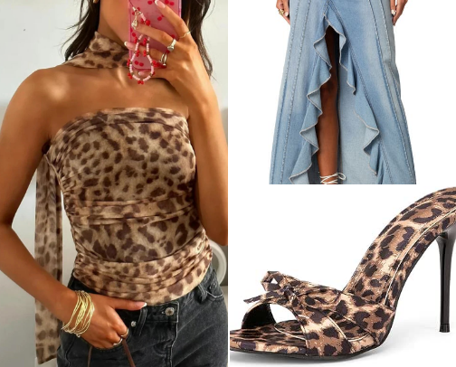 Western Chic Outfit Lookbook cover photo collage