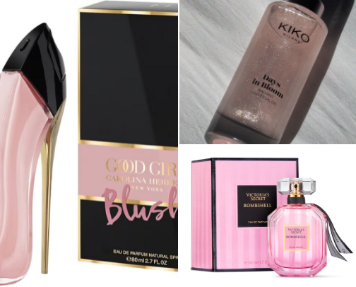 Perfumes,body mists, and other body things. cover photo collage
