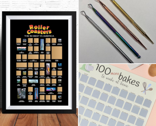 Scratch Off Gifts cover photo collage