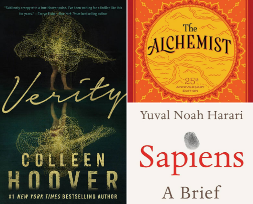 Chaotic Book Recs 😬🤌🏻 cover photo collage