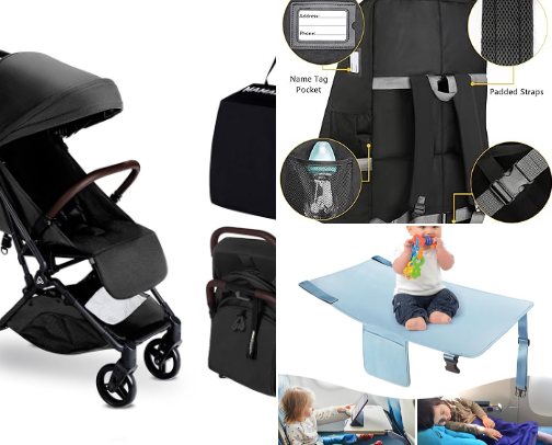 Travelling with kids essentials cover photo collage