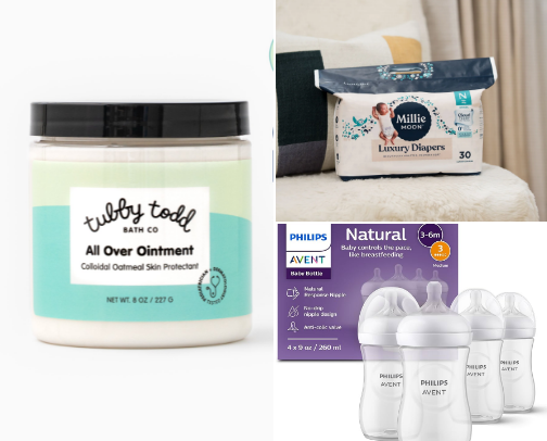Baby Items cover photo collage