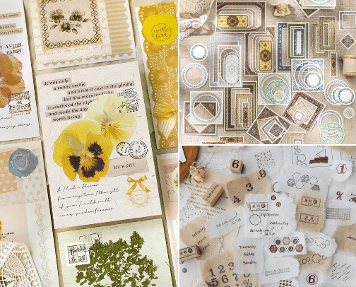 Pretty Papers for Junk Journals, Scrapbooking, and Creative Journaling cover photo collage