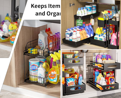 Small Apartment Living: 20 Genius Under-Sink Storage Solutions cover photo collage