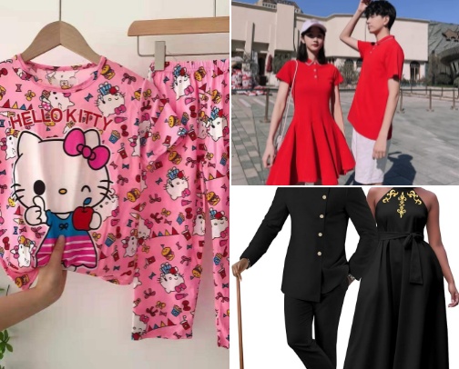 Best matching couple outfits cover photo collage