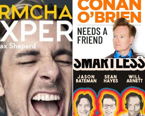 My Weekly Podcast Rotation cover photo collage