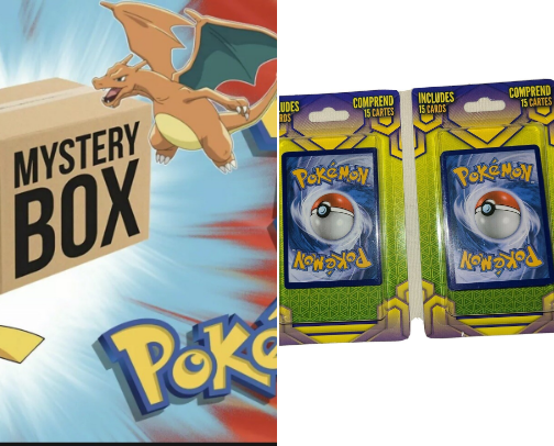 Pokemon card pack cover photo collage
