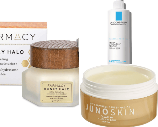 Skincare for dry skin cover photo collage