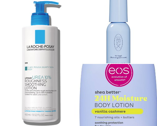 Best hydrating lotion for dry skin. cover photo collage