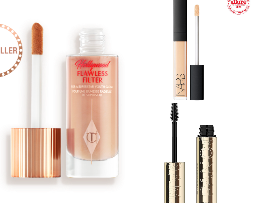 my go-to makeup products !! cover photo collage