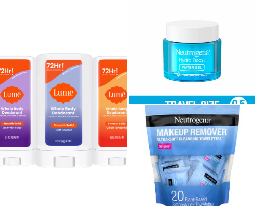 Top Travel Toiletries cover photo collage