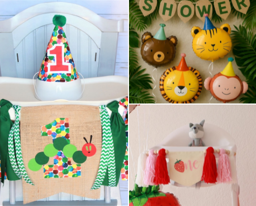 First Birthday Themes cover photo collage