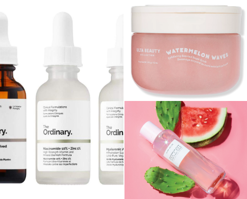Face and skin care cover photo collage