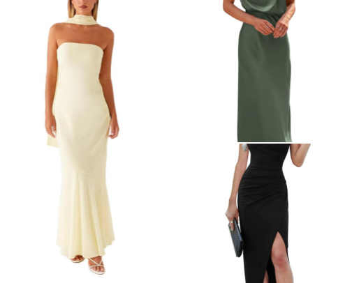 Classy wedding guest dresses 🩵 cover photo collage