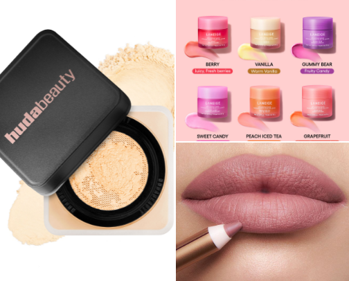 Most loved makeup items cover photo collage