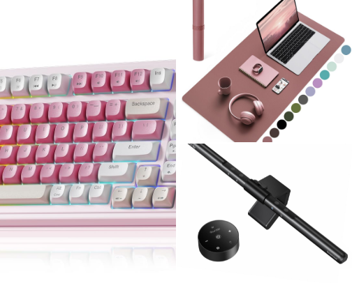 TRENDY AND USEFUL WFH UPGRADES: AESTHETIC TECH FINDS UNDER $100 YOU NEED RIGHT NOW cover photo collage
