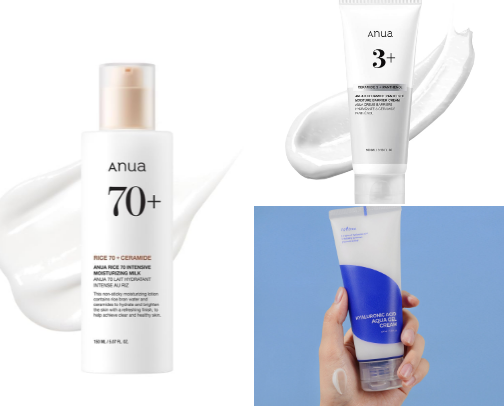 LIGHTWEIGHT Moisturizers for Oily/Combo skin type cover photo collage
