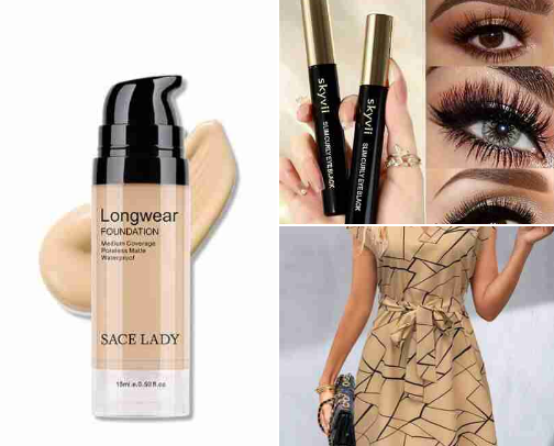 Shein online shopping cover photo collage