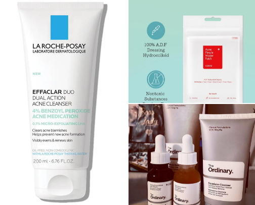 Acne free skin must haves ✨ cover photo collage