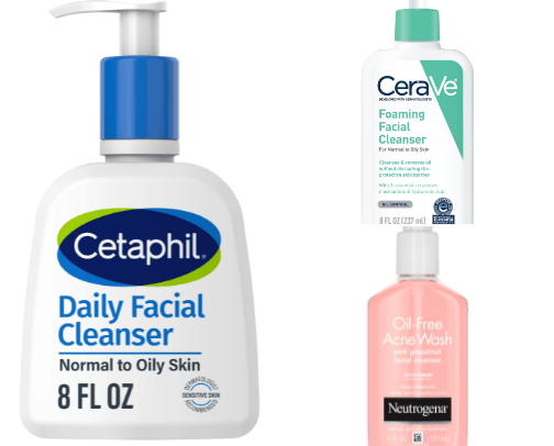 SKINCARE FOR OILY SKIN cover photo collage