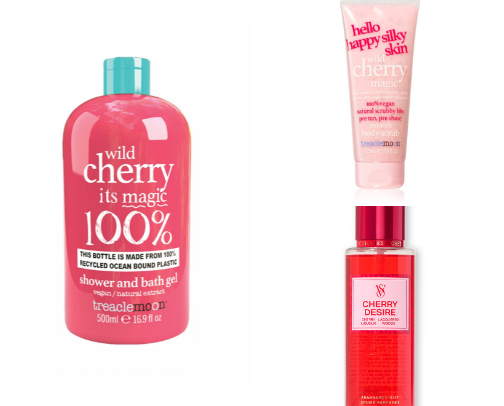 cherry bodycare routine🍒💋 cover photo collage