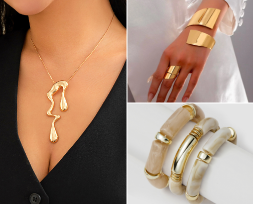 Trendy & Dainty Jewelry Finds cover photo collage