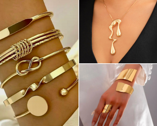 Trendy & Dainty Jewelry Finds cover photo collage