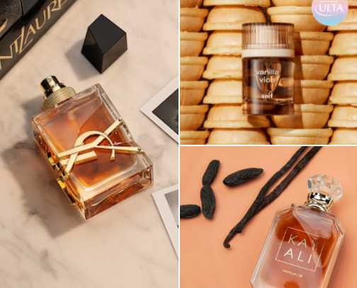 Vanilla Notes:
Fragrances where vanilla takes the lead cover photo collage