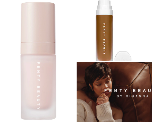 Fenty Beauty makeup routine cover photo collage